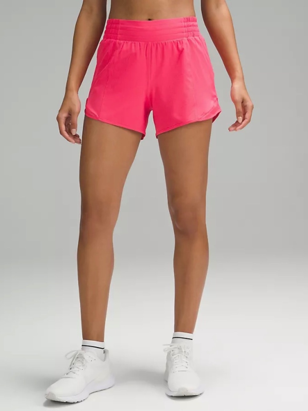 Hotty Hot High-Rise Lined Short 4" inseam, Size 6, Lip Gloss
